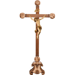 Cristo Barroco en pedestal con Evangelistas